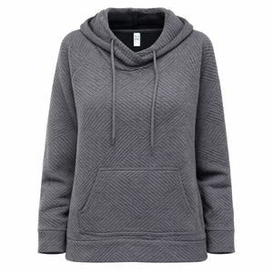 GREEN TEA QUILTED COZY COMFY WARM EVERYDAY PULLOVER ATHLEISURE HOODIE SZ. XL